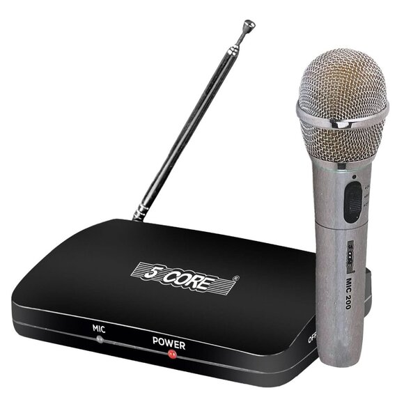 5Core Wireless Microphone Dual Function Wireless - Wired Microphone Inalambrico - Picture 1 of 10